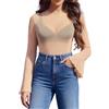 Avidlove Top in rete per le donne Camicette a maniche lunghe a campana Sexy per uscire camicia abiti estivi trasparenti 2025, Nude, S