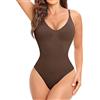 CMTOP Body Contenitivo Modellante Donna Body Shaper Bodysuit con Tracolla Regolabile Dimagrante Shapewear Senza Cuciture Guaina Contenitiva Pancia Piatta Intimo Snellente e Versatile Traspirante