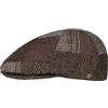 bugatti Coppola Nestor Patchwork Cappello Piatto 59 cm - Marrone Scuro