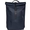 RAINS Zaino Rolltop Unisex 48Cm Navy, Blu