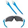 EZReplace Aste di ricambio bianche per occhiali da sole Oakley Radar EV Path OO9280/Radar EV Pitch OO9211/Radar EV Path Asian Fit OO9275 (celeste), Blu, Taglia unica