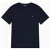 EMPORIO ARMANI T-Shirt Girocollo da Uomo in Morbido Modal Blu XL