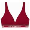 Emporio Armani Iconic Logoband Reggiseno a Triangolo Imbottito Nero XL, Nero, XL