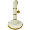 Arquivet Tiragraffi per gatti con sfera oro/bianca - Piccolo 30 * 30 * 46 cm