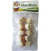Croci King Bone - Pollo, Premio masticativo per cani, osso di prosciutto per cani, dental stick per la pulizia denti, 5 pz - 6 cm