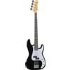EKO GUITARS VPJ280 - Basso Elettrico 4 Corde, Serie Tribute Starter, Corpo in Pioppo, Manico in Acero e Tastiera 21, 2 Pickup JB e PB, Controlli separati Volume e Tono, Colore Black