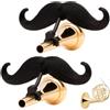 Brasstache - (2-pack) Baffi clip-on per corno francese, XL (confezione da 2, corno francese)