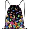 ARYIMYDP Zaino con Coulisse 1 Pezzo, Impermeabile per Bambina e Ragazza | Zainetto Sportivo con Tasca Zip per Scuola, Nuoto, Spiaggia & Gite
