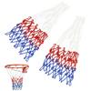 HMCEY 2 Pezzi Rete Canestro Basket Esterno,Retina Basket Outdoor Nylon,HMCEY Canestro Pallacanestro da Muro,Portable Basketball Net Ricambio,Rete da Baskets Rimovibile per Bambini, Sport, Scuola