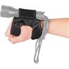 Orcatorch Supporto per torcia subacquea, universale, regolabile, cinturino da polso, LED, nero, tattico, impermeabile, 200 lumen, taglia unica, per adulti, ricaricabile, supporto per luce subacquea