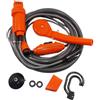 Wswqop Set da Bagno Portatile o per Auto a 12 V, Zaino Universale per La Pulizia di Cani All'aperto da 3,5 L/min, Arancione