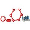 Axorafow Set di adattatori per mozzo in alluminio: anteriore da 15 x 100 mm a 110 mm, posteriore da 27 g a 12 x 142 mm, set di conversione Boost per mountain bike, nero anodizzato 148 mm (5 mm)