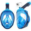 Aischens Maschera da Snorkeling per Adulti, Maschera Subacquea Unisex con Visuale Panoramica 180°, Anti-Fog & Anti-Perdite, Compatibile con Fotocamere Sportive, Maschera per Immersioni (Blu)
