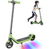 TODIMART Monopattino Elettrico Bambini 6-12 Anni, 3 Velocità 6/10/16 KM/H, Freno Elettronico, Display a LED, Luci LED Colorate, E Scooter per Bambini e Bambine