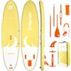 FBSPORT Tavola SUP Gonfiabile SUP 335CM per Adulti e Giovani, Stand Up Paddle Board Spessa 15 cm tavola da Surf tavola da SUP con Pagaia Regolabile, Zaino, Pompa & Pinna Rimovibile Surfboard