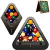 Yately Bitman-Rack 9-Ball PRO - Sistema di Rack per Biliardo di Precisione Senza Interruzioni, Legno Massello per 8-Ball/9-Ball - Strumento Professionale per Tavoli da Biliardo(PCS)