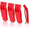 Filfeel Kit di 4 fischietti di sopravvivenza di emergenza, fischietti di sicurezza per sport all'aperto e campeggio, design con clip a scatto, super rumoroso (rosso)