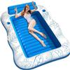 Ancsttu Piscina Gonfiabile Prendisole,Materassini Gonfiabili Galleggianti,Lettino Prendisole Gonfiabiles Con Portabicchiere - Per Piscina Spiaggia Lago Giardino Cortile Terrazza Festa Estate