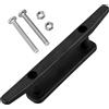 VICASKY Set Fermacorda e Pali per Bandiere in Materiale Plastico e Metallo per Barca Nero, Accessorio Nautico Resistente all'Usura per Fai-da-Te
