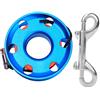 Shanrya Con bobina da immersione in linea arancione fluo, bobina da 30 m/50 m in acciaio inox, per immersioni, snorkeling subacqueo (50 m)