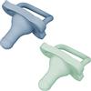 Dr Brown's Natural Flow Dr. Brown's HappyPaci Ciuccio 100% silicone, design sagomato monopezzo, 0-6 m, senza BPA, confezione da 2, blu e verde