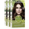Naturtint | Colorazione Senza Ammoniaca | Copertura dei Capelli Grigi Al 100% | Ingredienti Vegetali | Colore Naturale e di Lunga Durata | 4.35 Marrone Cappuccino Intenso | Confezione da Tre