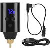ATOMUS Tattoo Wireless Power Supply RCA Connector with Switch Controller Tattoo Power Supply Rechargeable USB Digital Display 1500mAh Tattoo Machine Pen