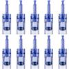 shelfly Confezione da 10 aghi per microneedling, 24 pin, cartucce di ricambio usa e getta, accessori per la cura della pelle, per Dr.pen A6/A10/M7/M5/N2 modello