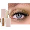 LOPHE Diamond Shimmer, ombretto liquido ad asciugatura rapida e durata lunga, con applicatore, eyeliner liquido altamente pigmentato, trucco per occhi fine e scintillante (oro champagne)
