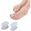 DAQIEPIN 4 Pezzi Gel Toe Separatore Alluce Valgo per Dita Piastra per Dita dei Piedi, Sollievo per Dal Dolore