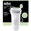 Braun Silk·épil 7, epilatore a testa larga per rimuovere facilmente i capelli, bagnato e asciutto, pelle liscia a lungo, 7-000, argento
