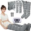 SULQING Pressoterapia Linfodrenaggio Professionale︱Pressoterapia per Casa Gambe︱6 Camere Massaggiatore Gambe Circolazione︱Massaggiatore Elettrico a Compressione D'aria︱0-30min (Grigio XL, 2 arms+2 legs+waist)