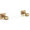 Amerock Glacio - Portasciugamani da 203 mm, colore: Trasparente/Bronzo Champagne