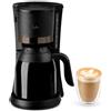 Jata JECA1800 - Caffettiera a goccia. Caffettiera elettrica da 2 a 12 tazze. Con caraffa termica Mantiene la temperatura fino a 12 ore. Filtro permanente. Capacità: 1 l, compatta. Spegnimento