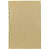 Zelten Carta di ricarica/foglie sciolte per cartelline portadocumenti ad anello rotondo con copertura a 6 fori da 8,5 pollici A5 (A5 Brown Refill Paper Kraft Paper, 1 Package)