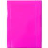 Pryma Cartellina 3L con Elastico - Cartella Rigida 500g, Formato 26x35 cm, Colore Fucsia, Perfetta per Documenti, Ufficio e Scuola