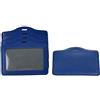 Generic XYWHPGV Porta badge orizzontale in similpelle da 5 pezzi blu(ddecd 53b7f 8d511 7a67b 08c6b 2ad49