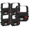 vhbw 5x nastro inchiostrato compatibile con Seiko TP-20, TP-15, TP-10, QR395, QR-375, QR-350 stampante ad aghi - nero