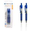 Pryma Penna Sfera Mini 0.7mm - Set 2 Pezzi Blu, Scrittura Scorrevole e Precisa, Compatta e Tascabile per Ufficio, Scuola e Agenda