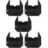 vhbw 5x nastro inchiostrato compatibile con Olivetti PT 505, PT 506, PT 505 Plus, PT 505 SP macchina da scrivere - nero