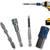Generico Adattatore per trapano a | Convertitore antiscivolo con gambo esagonale in acciaio,Kit Adattatore di Conversione per Trapano 6,35 mm M10,Mobili, Costruzioni, Falegnameria, Metalli, Riparazione Auto, I
