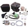WHALJSDOZ 45mm Cylinder Piston Carburetor Ignition Coil Kit Fit For 51 55 Rancher Chainsaw