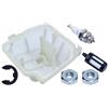 WHALJSDOZ Fit For MS340 MS341 MS361 Chainsaw Air Fuel Filter Bar Nut Spark Plug Kit