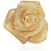 Doyafer 925 Sterling Silver Golden Rose Charm Fit Donna Braccialetto Collana Ciondolo Gioielli Regalo Per Gli Amici Della Famiglia