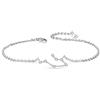 Clearine Bracciale Argento 925 Oroscopo 12 Costellazione Regalo per Compleanno Astrologia Braccialetto Trasparente Gemini
