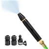 Generico Water Hose Nozzle | Leak-Proof Portable Washer,Home Car Washing Water Hose Nozzle,Outdoor Pathway Backyard Patio Driveway Garage Watering Plants Vegetables Pet Cleaning
