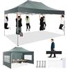 COBIZI Gazebo Pieghevole 3 x 4.5m, Impermeabile, Stabile 3,0, Per Esterni, Pieghevole, Gazebo 3 x 4.5, Tenda Pieghevole Per Feste, Protezione UV 50+ (Telaio Ispessito)