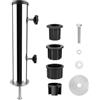 MEYAGOT Tubo Universale in Acciaio Inox, Set di Supporti per Ombrellone in Acciaio Inox, Universale Tubo Parasole, Portaombrelli per Esterni per Terrazze, Tavolo E Balconi