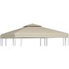 GuyAna Telo di Ricambio per Gazebo 310g/m² Beige 3x3m,Prato e giardino,Vita all'aperto,Strutture da esterno,Accessori per baldacchini e gazebo,Tetti per baldacchini e gazebi(SPU:40875)