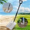 DAKEPOLE Vanga da giardino robusta con manico 127 cm, design rimovibile e portatile, pala da spiaggia in metallo